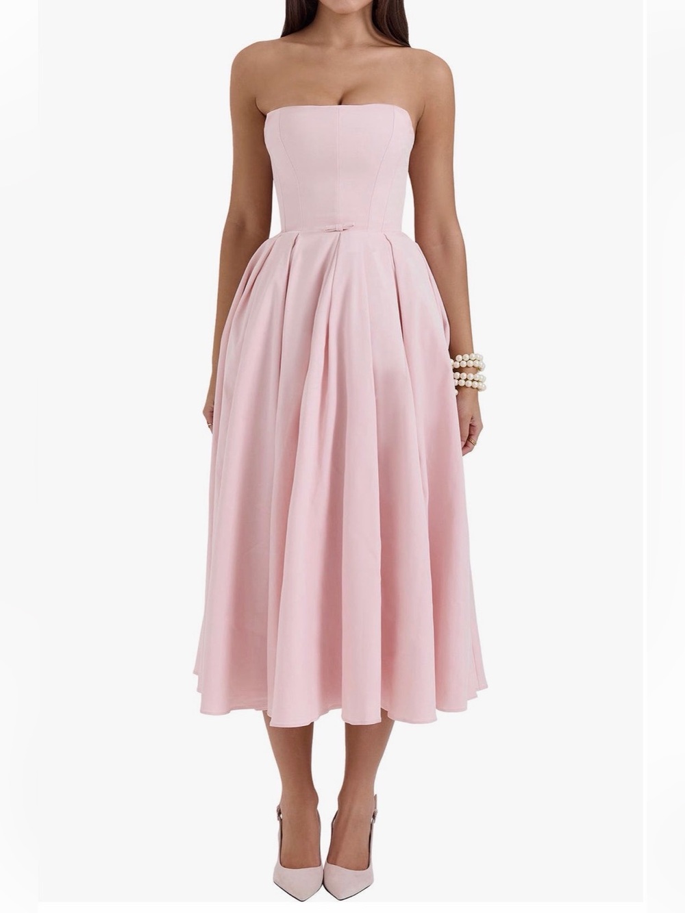 House Of CB Audrey Strapless Fit & Flare Dress